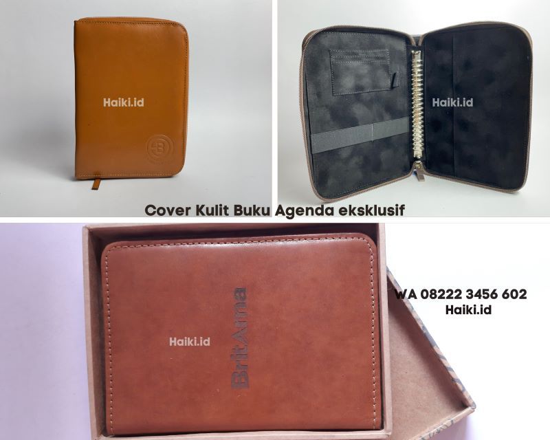 souvenir binder kulit untuk promosi di event kantor