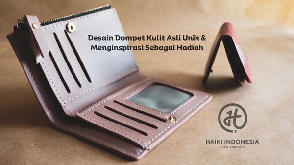 desain dompet kulit asli unik untuk hadiah